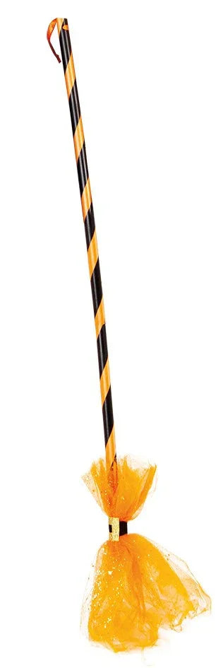 Escoba de Bruja Naranja Accesorios Halloween Rubies