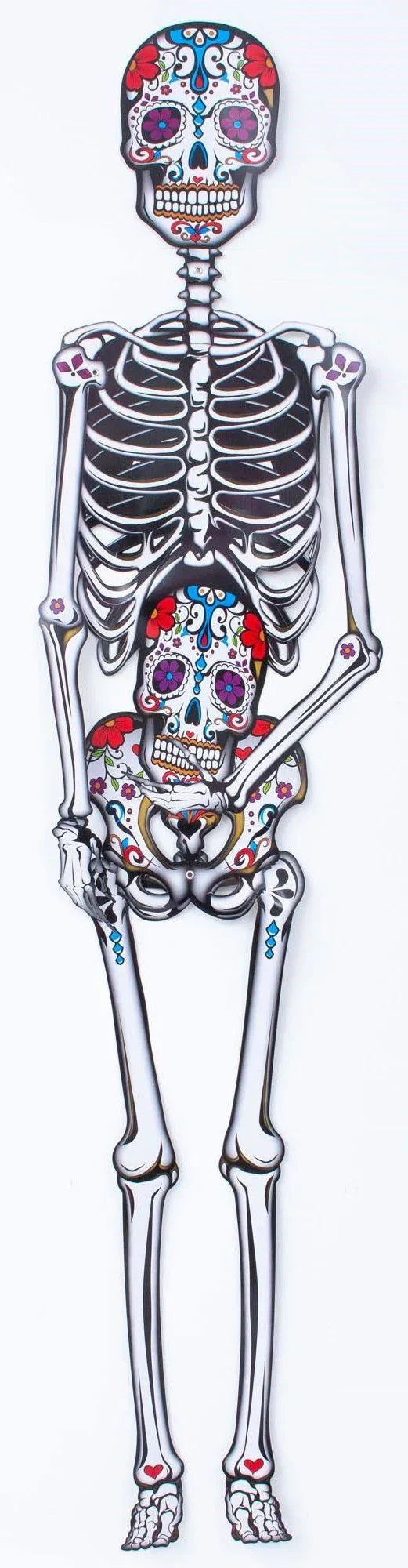 Esqueleto Catrín de Cartón para Pared Esqueletos Guirca