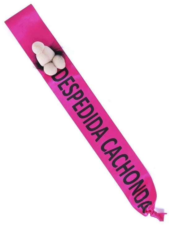 Banda Despedida Cachonda Rosa con Pene Complementos para Despedidas Partilandia