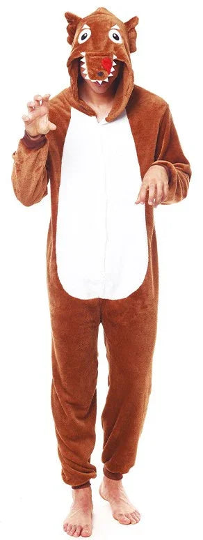 Disfraz de Lobo Marrón para Hombre Lobo Partilandia