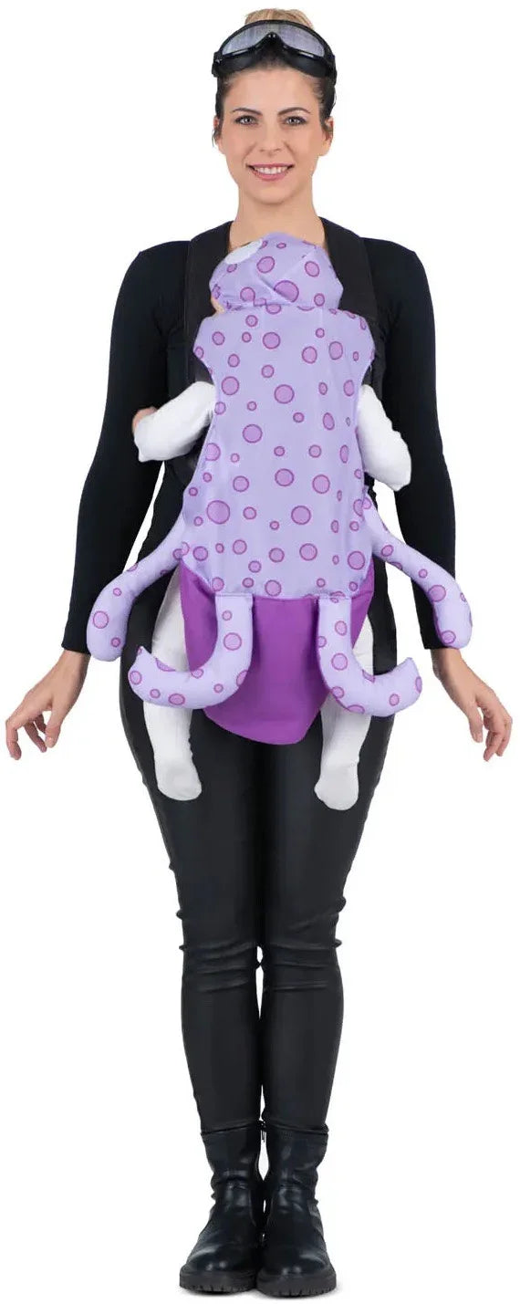 Disfraz de Buceador con Pulpo Cubremochila para Bebé y Adulto Pulpo Viving