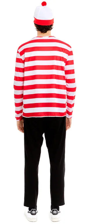 Camiseta Wally de Rayas Rojas y Blancas para Adulto Chaquetas, Chalecos y Camisas Partilandia