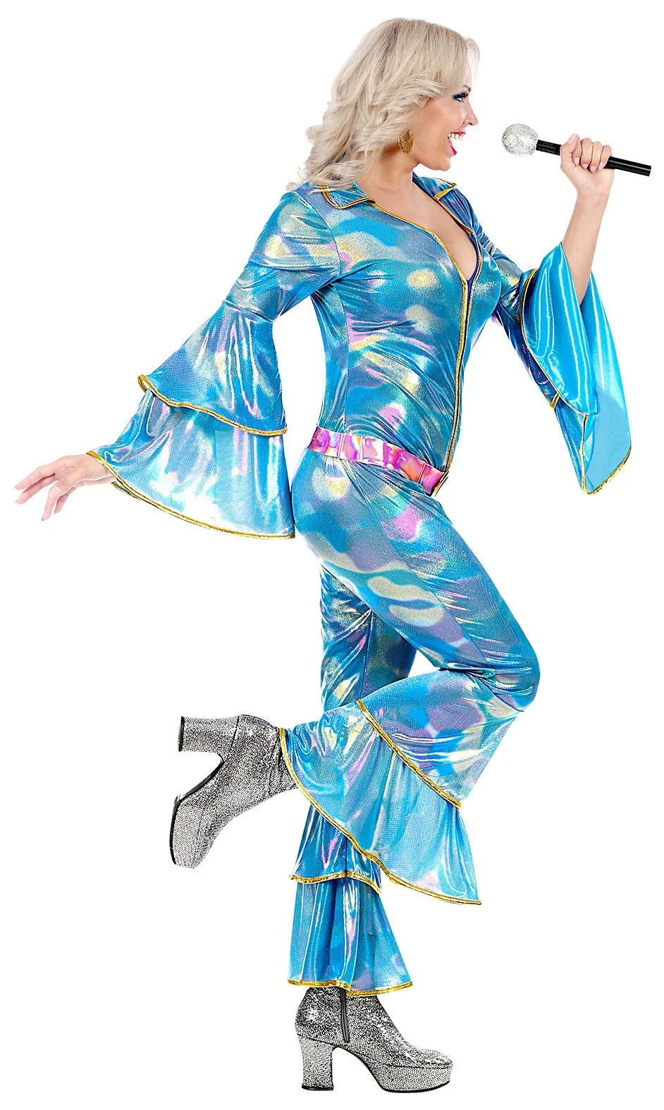 Disfraz de Chica Disco Estilo Años 70 para Adulto Disco Widmann