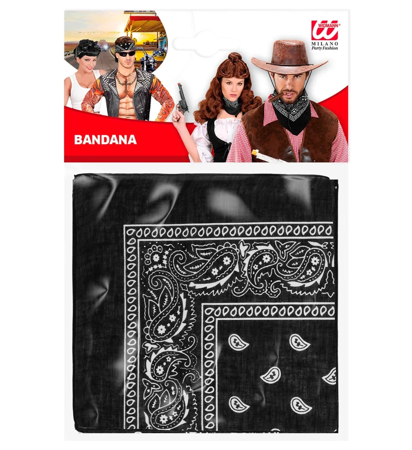 Pañuelo Bandana Negro para Adulto Pañuelos y Bandanas Widmann