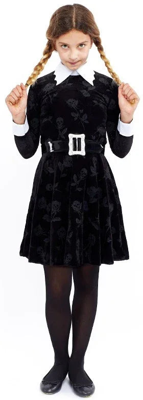 Disfraz de Miércoles Addams Oscura para Niña Miércoles Addams Partilandia