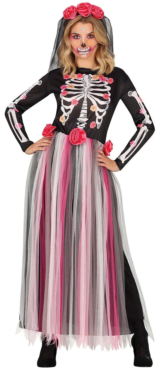 Disfraz de Esqueleto Catrina para Mujer Catrina Guirca