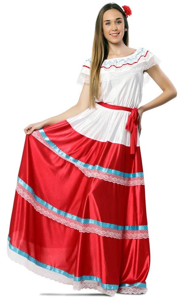 Disfraz de Cubana Tradicional para Mujer Rumberos y Caribeños EuroCarnavales