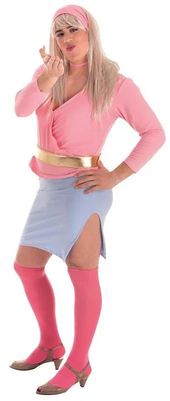 Disfraz de Muñeca Barbie con Peluca para Adulto Barbie Llopis