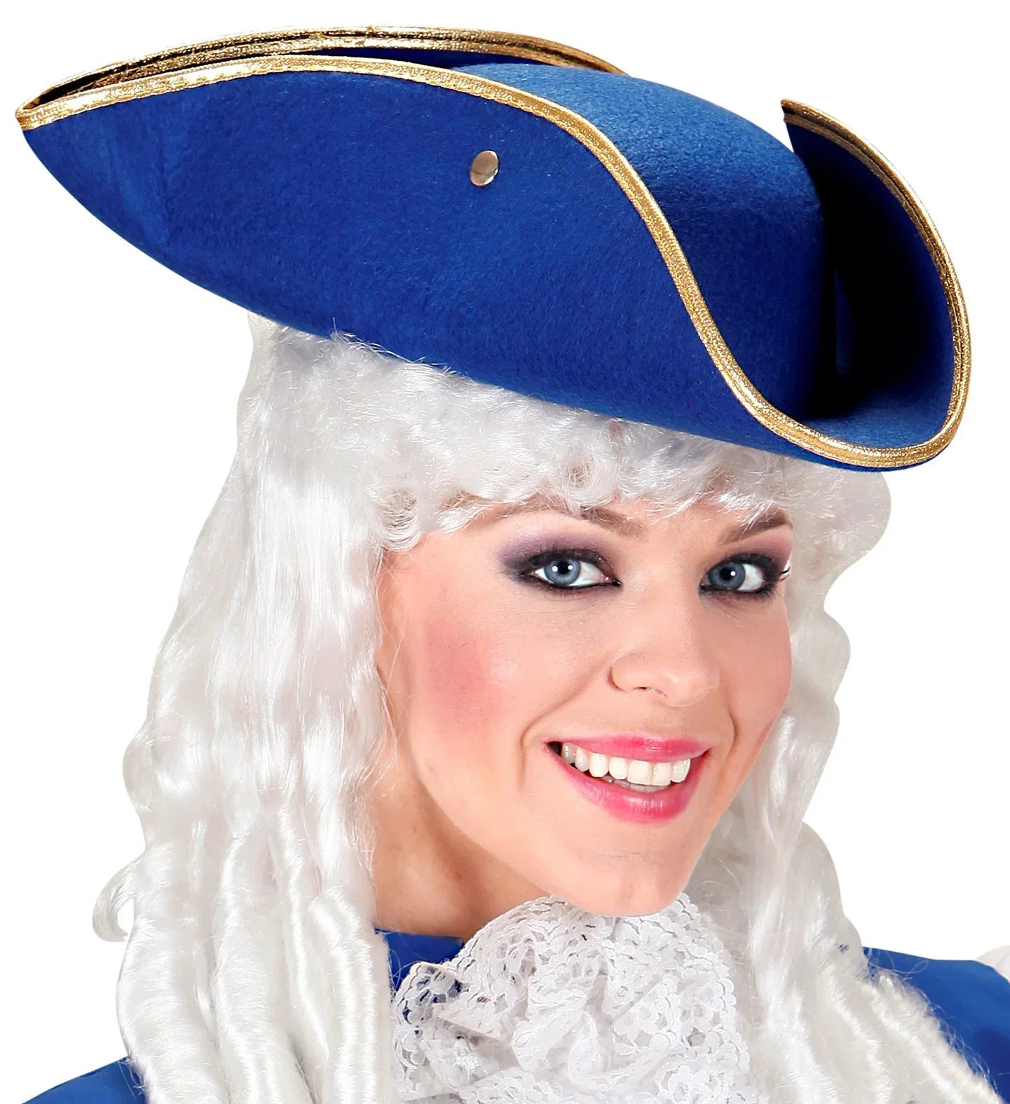 Sombrero Tricornio de Época Azul Complementos Venecianos y de Época Widmann
