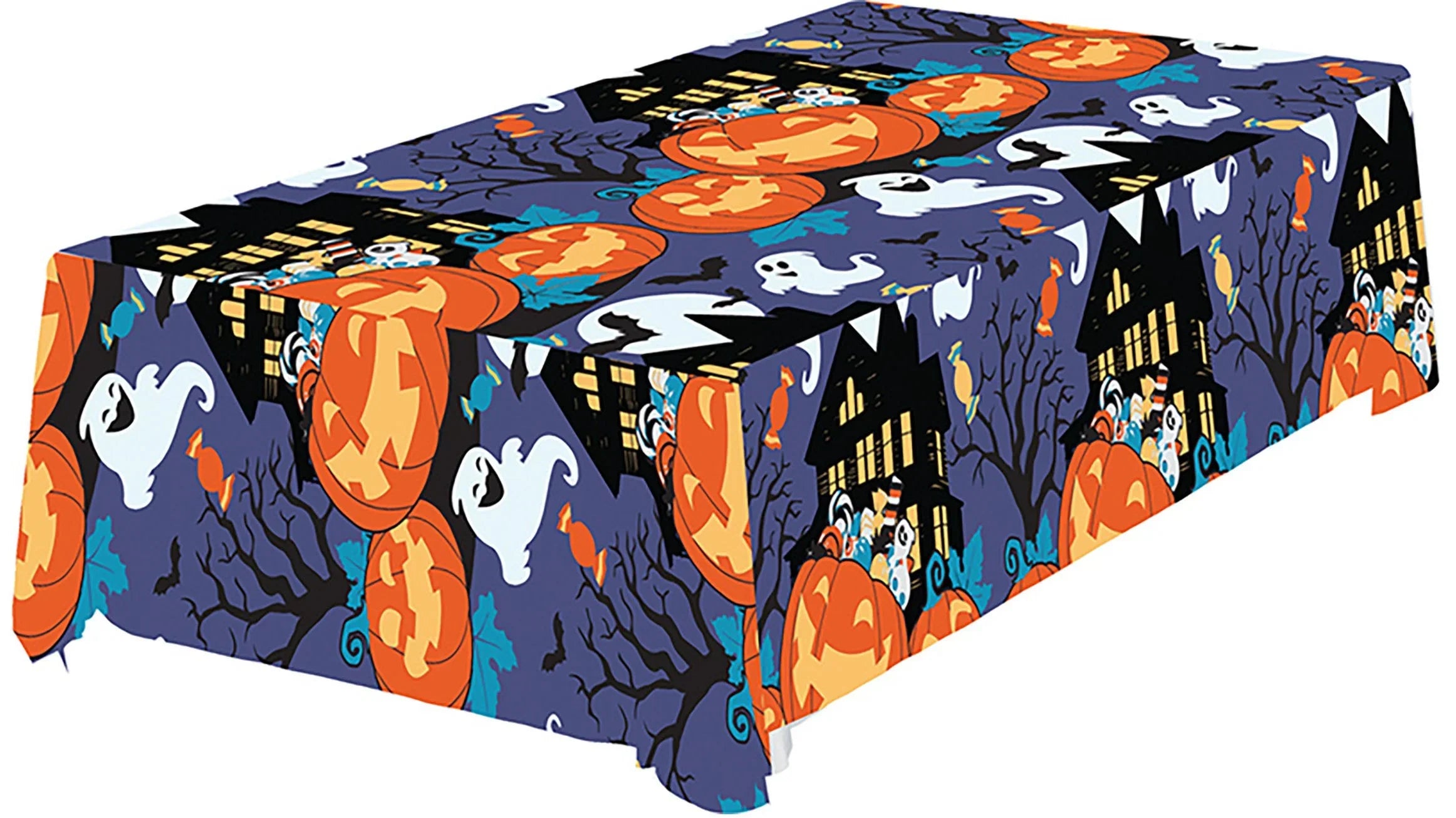 Mantel de Calabazas con Caramelos de Halloween Menaje Halloween Guirca