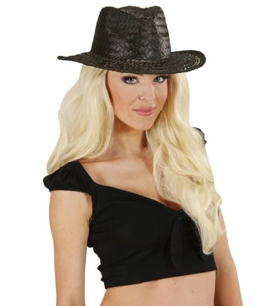 Sombrero de Paja Negro Sombreros y Gorros Widmann