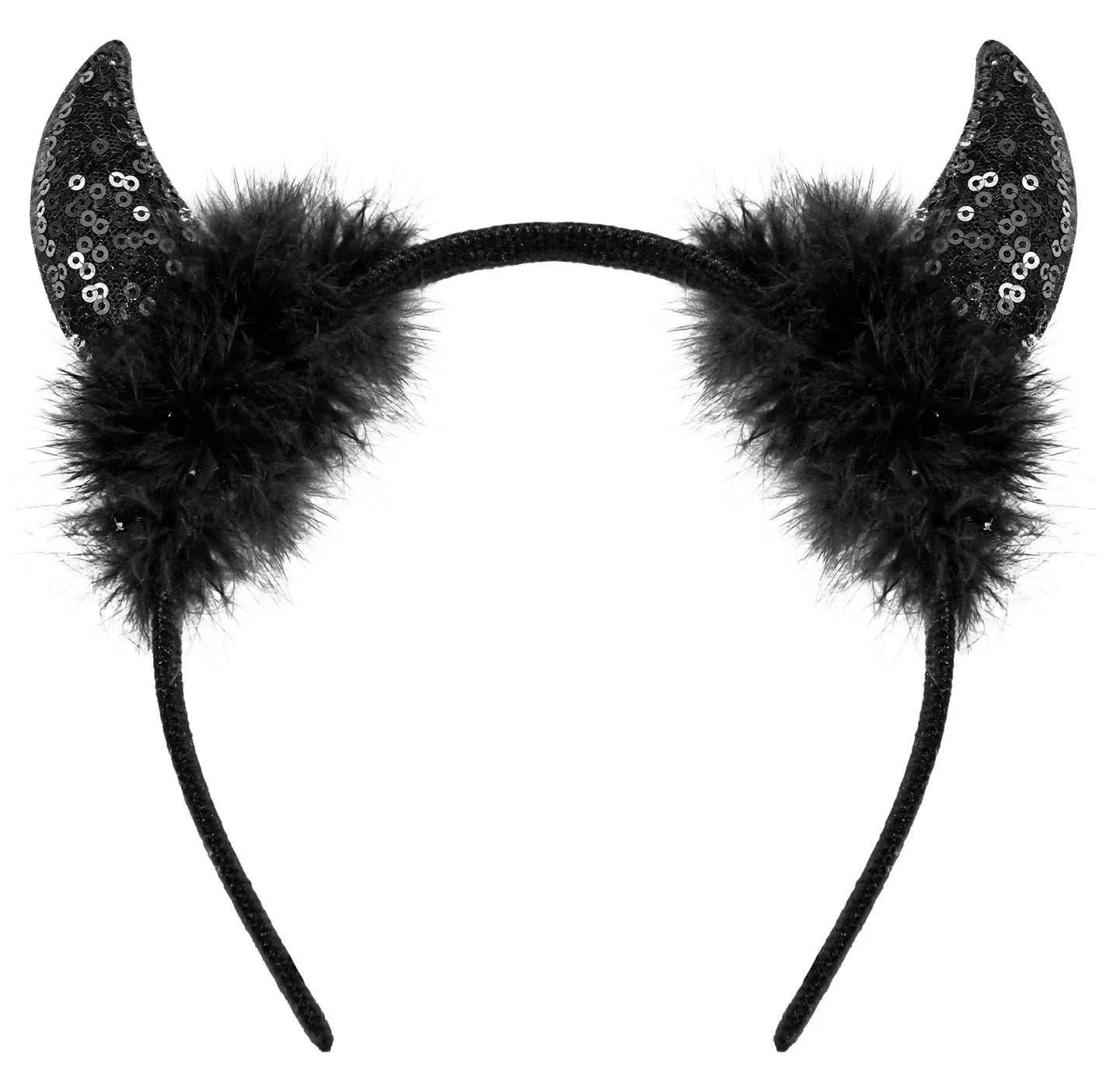 Cuernos de Diablo Negros con Lentejuelas Cuernos de Diablo y Demonio Widmann