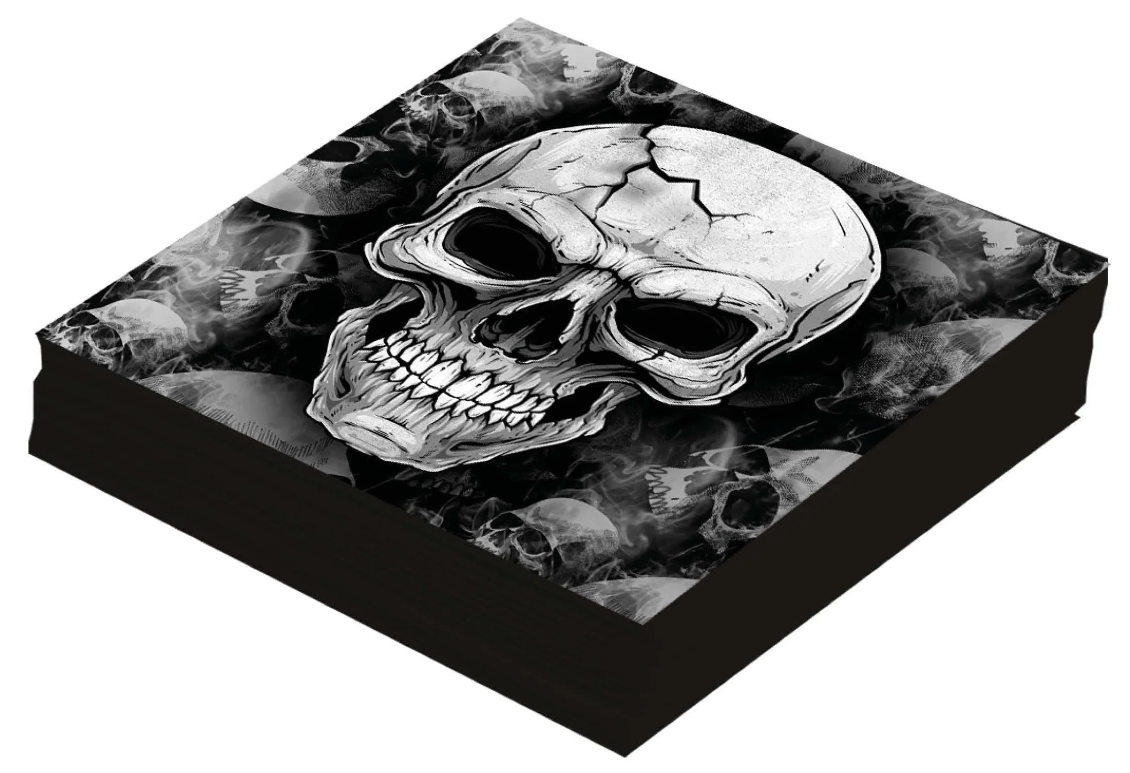 Pack de 12 Servilletas de Calaveras de Halloween Menaje Halloween Guirca