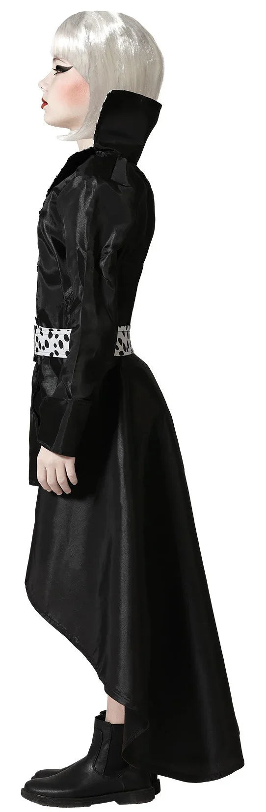 Disfraz de Cruella de Vil Negro para Niña Cruella de Vil Atosa