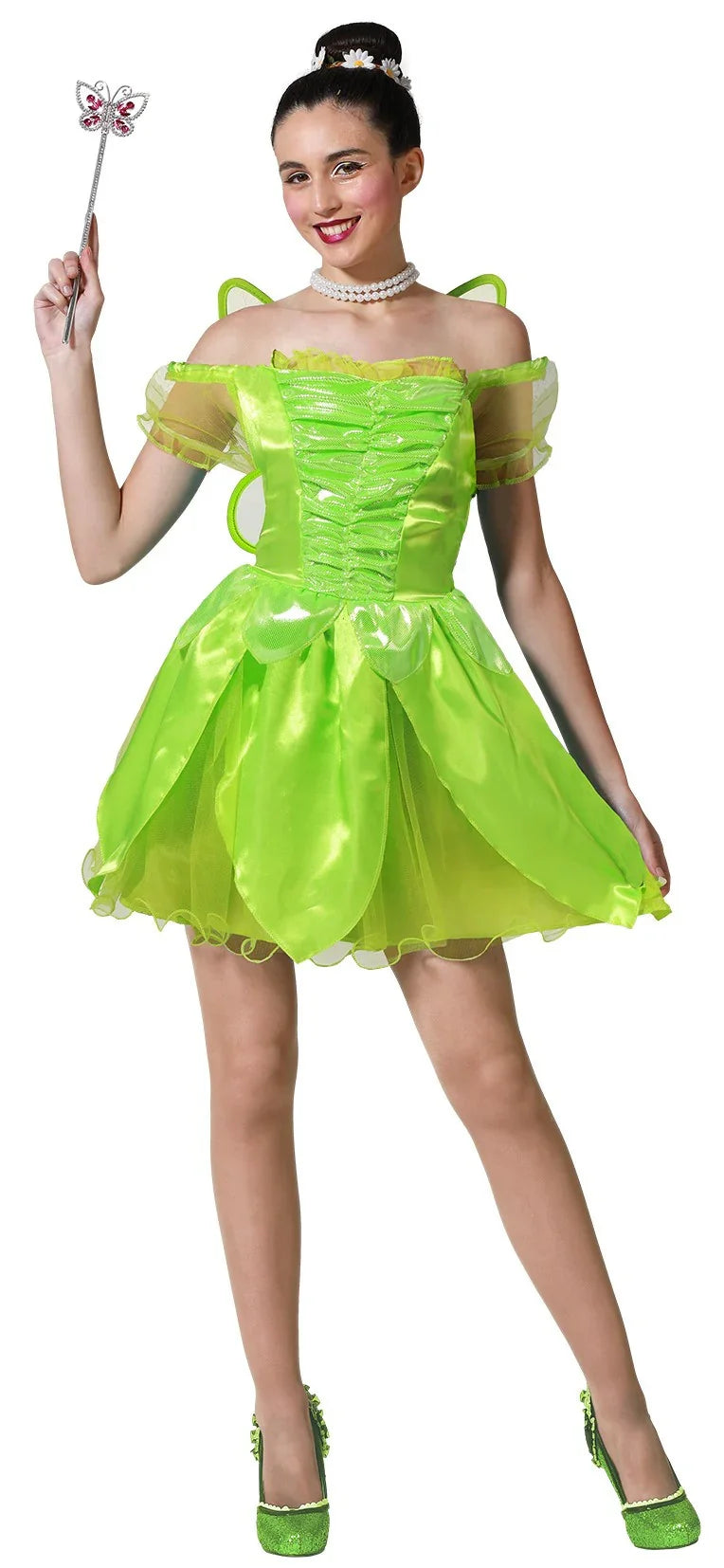 Disfraz de Hada Campanilla con Alas para Mujer Campanilla Atosa