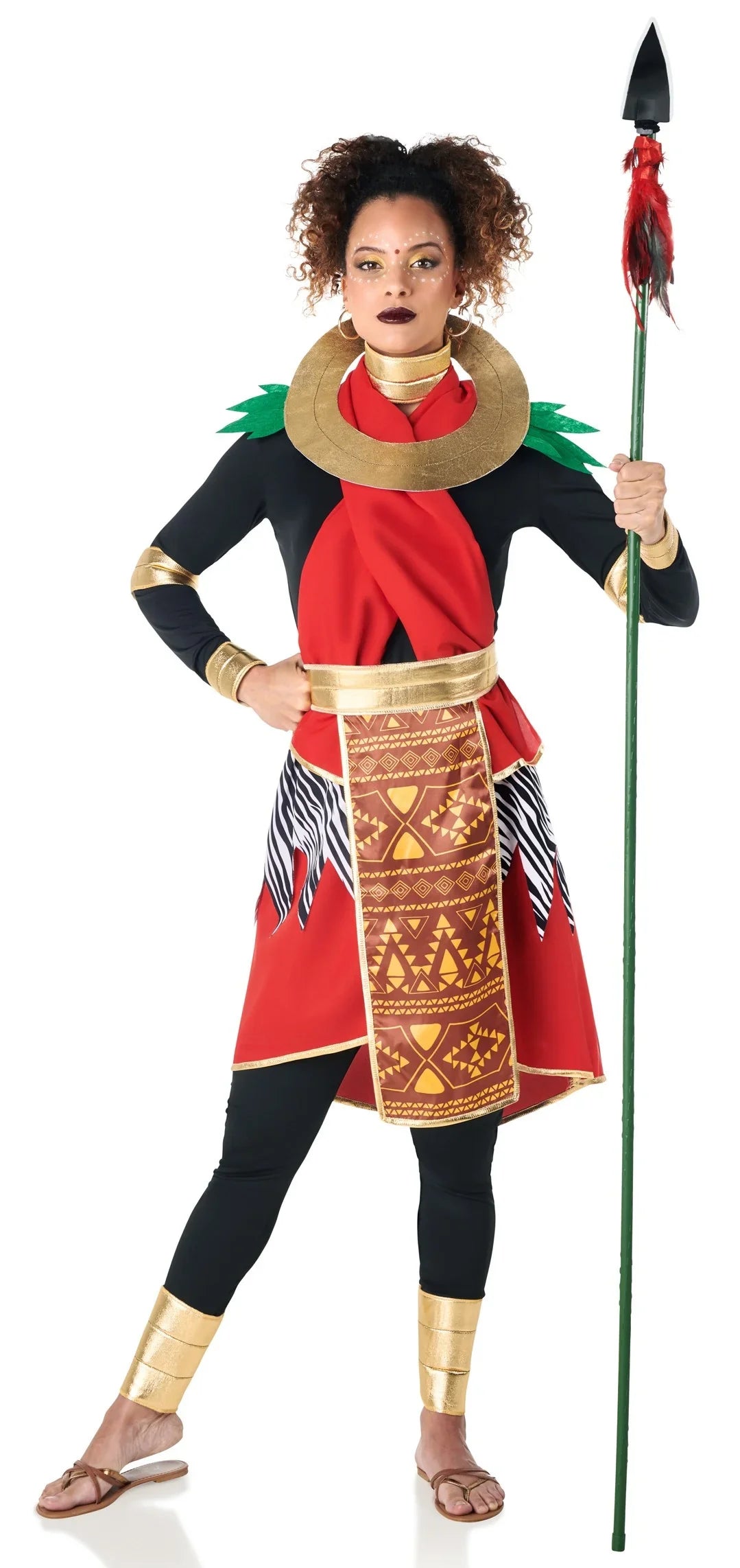 Disfraz de Guerrera Masái para Mujer Africanos Kimokawaii