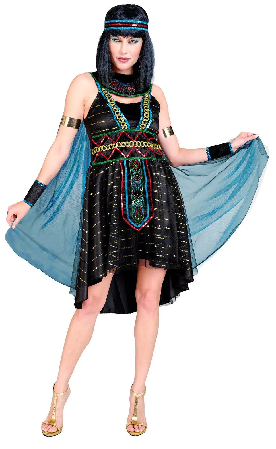 Disfraz de Faraona Egipcia Elegante para Mujer Egipcios Widmann