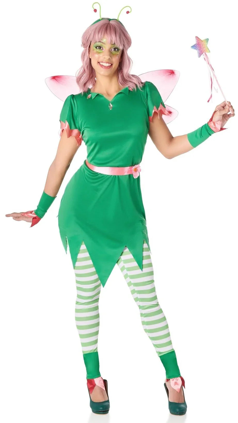 Disfraz de Hada Mágica del Bosque para Mujer Hadas, Duendes y Elfos Kimokawaii