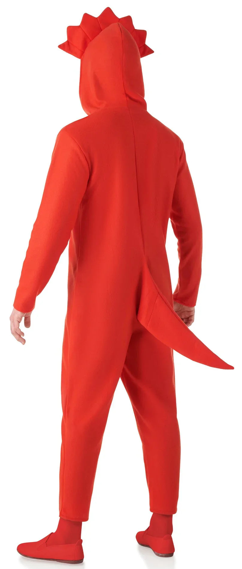Disfraz de Dinosaurio Triceratops Rojo para Hombre Dragón y Dinosaurio Kimokawaii