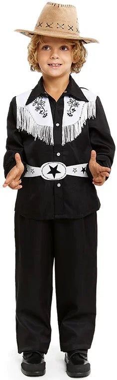 Disfraz Ken Vaquero Negro para Niño Barbie Partilandia