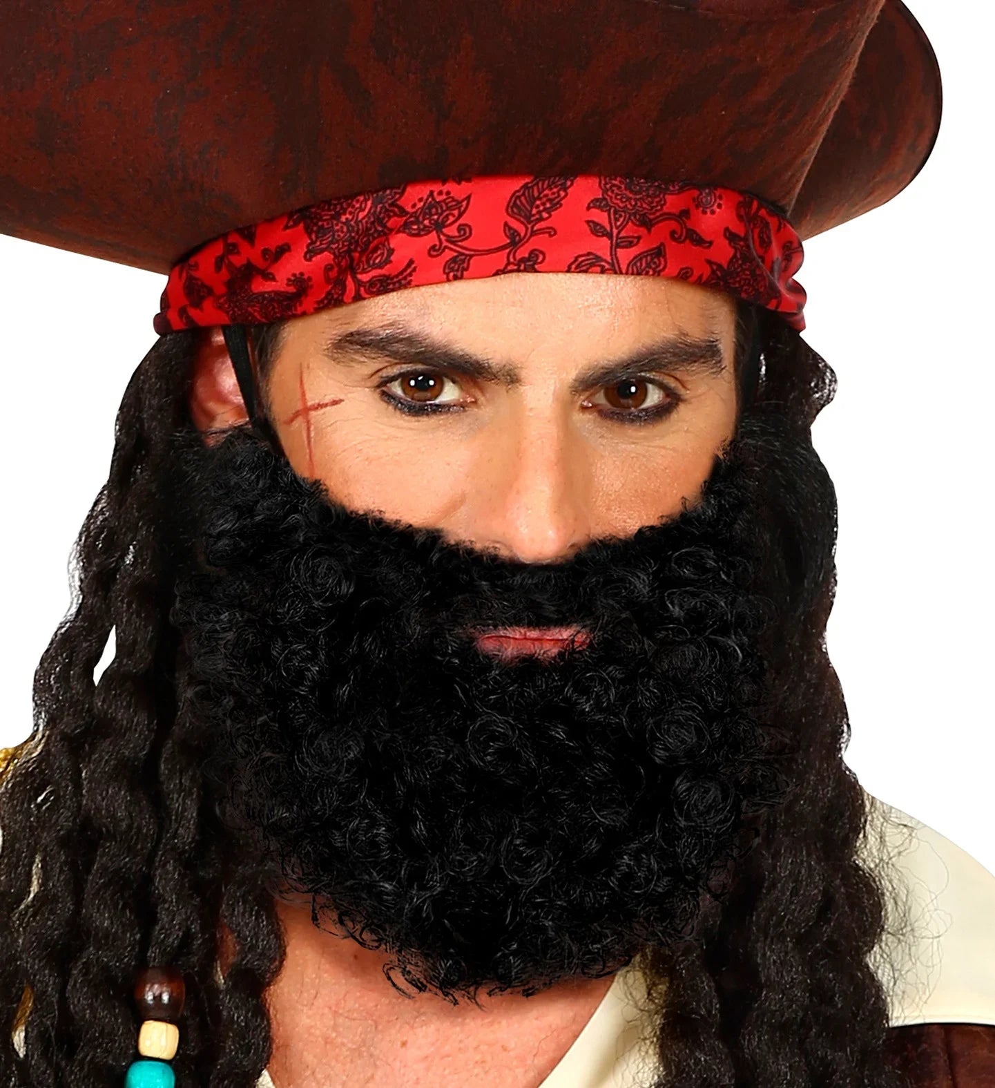 Barba Negra Rizada COMPLEMENTOS Widmann