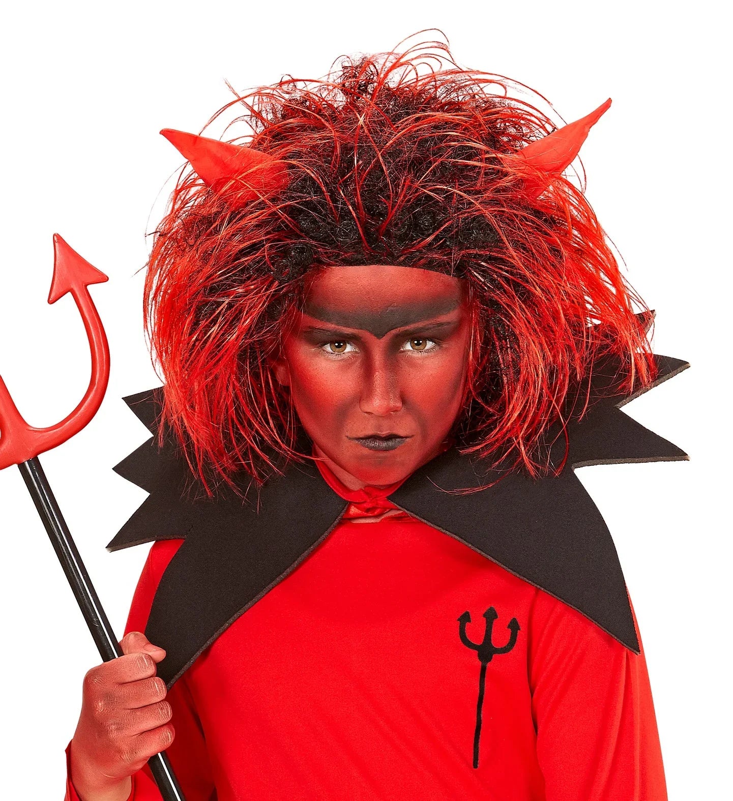 Peluca de Diablo Infantil Demonios Widmann