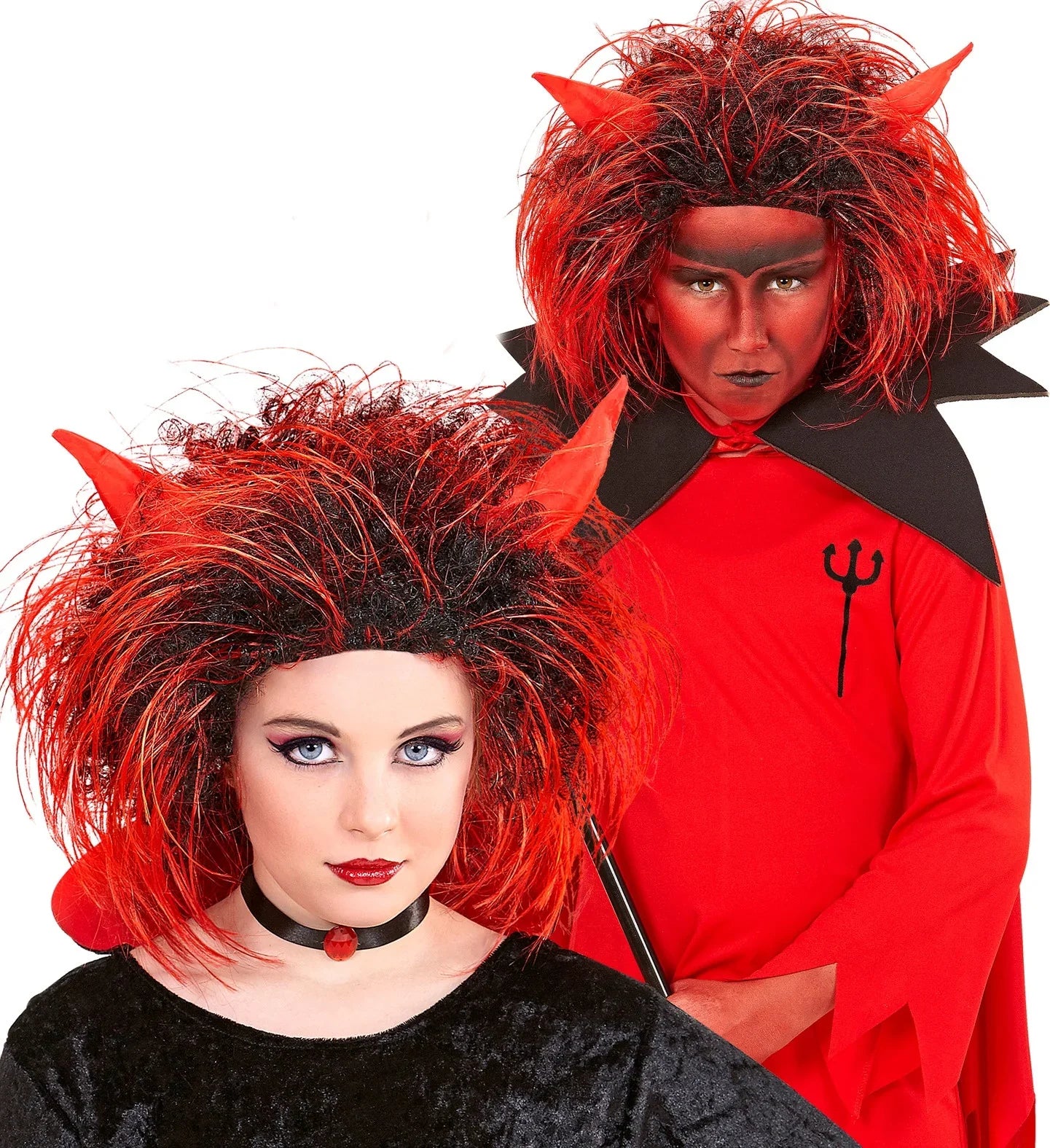 Peluca de Diablo Infantil Demonios Widmann