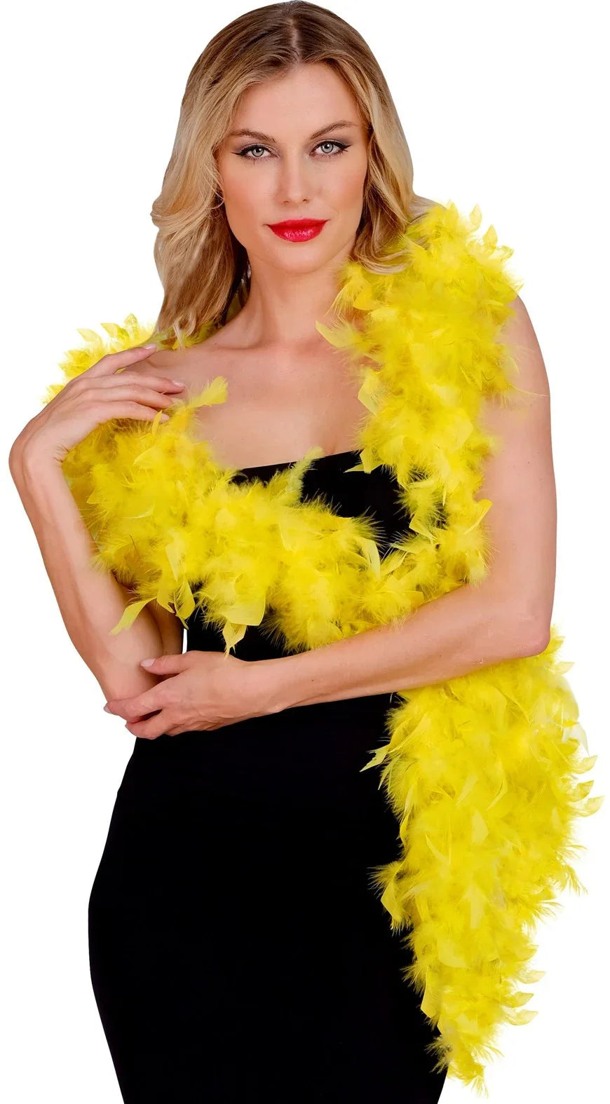 Boa de Plumas Amarillas de 180cm Boas de Plumas Widmann