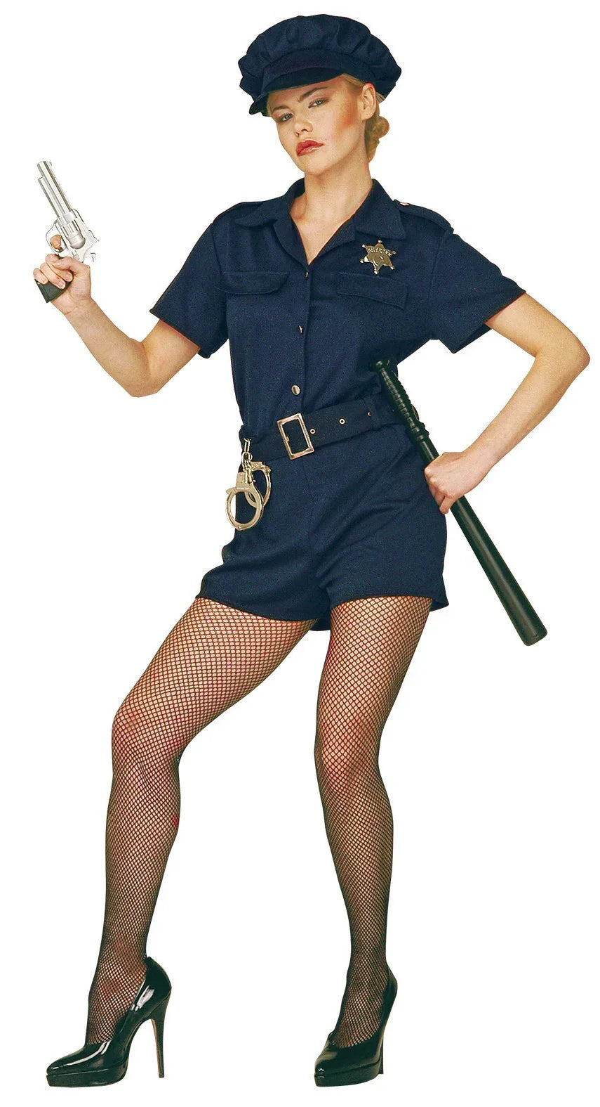 Disfraz de Mujer Policía Oscura Adultos Widmann