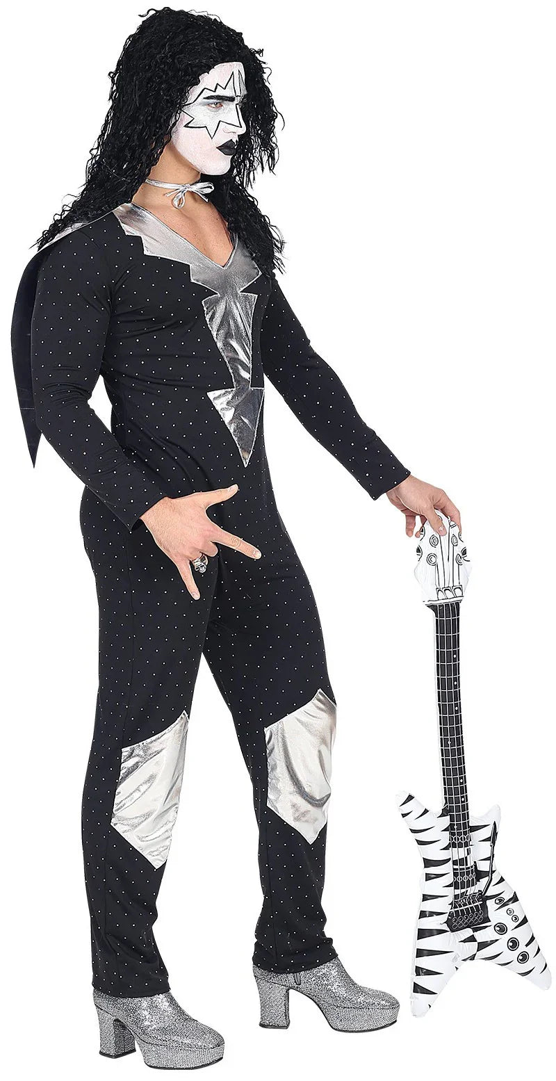 Disfraz de Estrella del Rock Kiss para Adulto Cantantes y Músicos Widmann