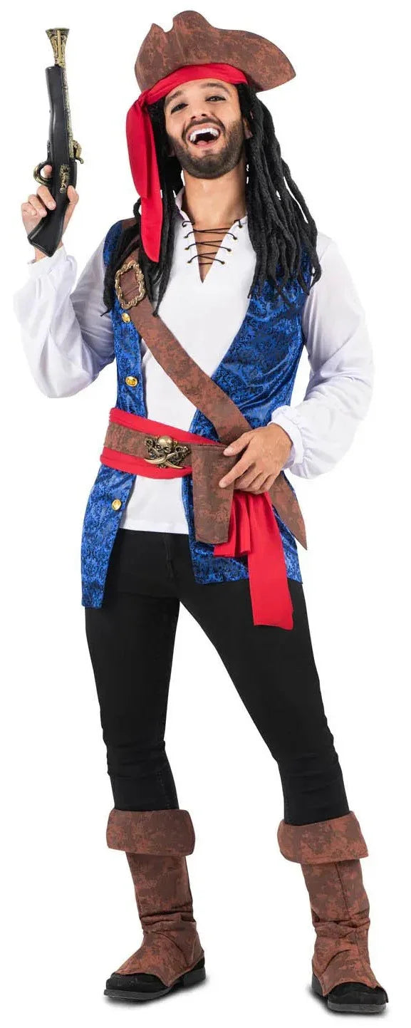 Disfraz de Pirata Jack Sparrow Premium para Hombre Piratas Viving