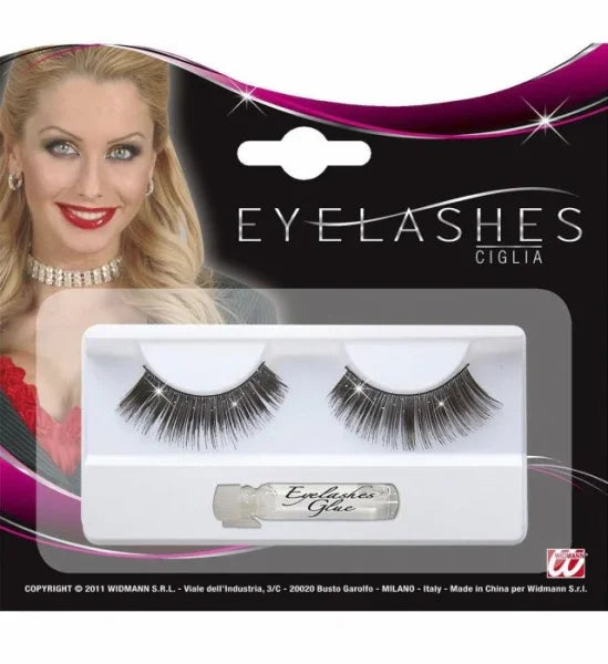 Pestañas Negras con Brillos COMPLEMENTOS Widmann