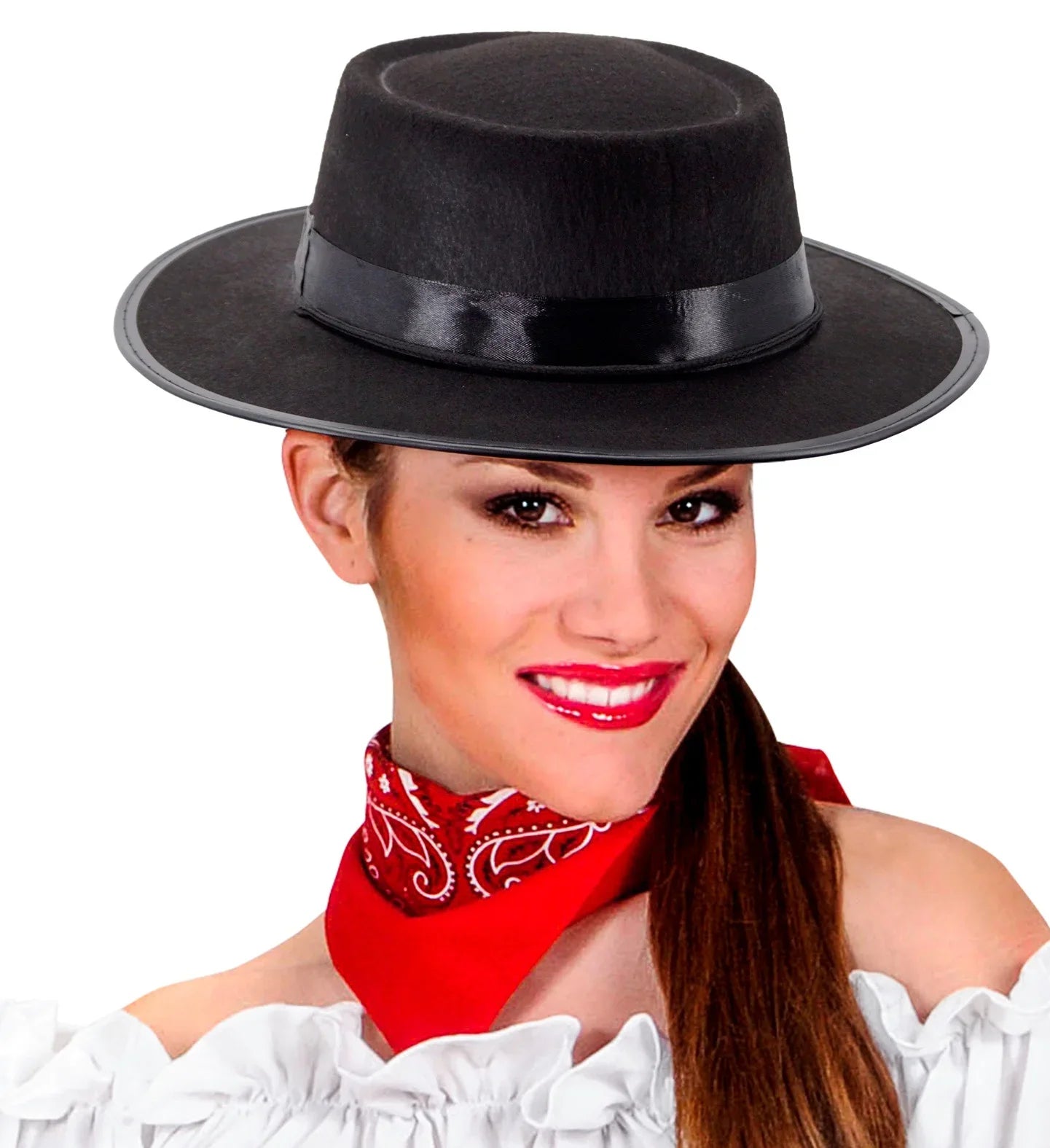 Sombrero Cordobés Negro para Adulto Complementos Sevillanas, Cordobeses y Toreros Widmann