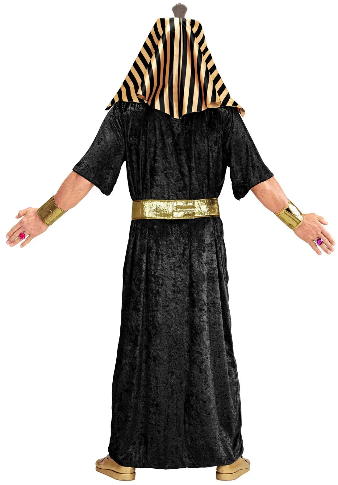 Disfraz de Rey Egipcio Negro y Dorado para Hombre Egipcio Widmann
