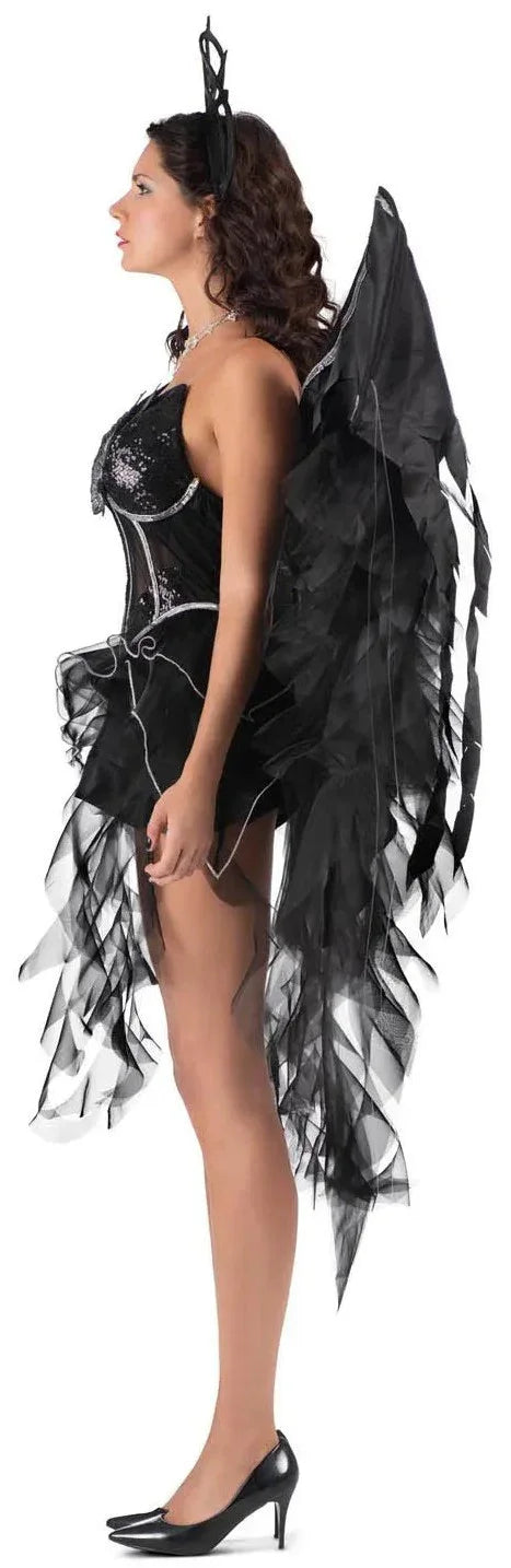 Disfraz de Ángel Negro para Mujer Disfraces Halloween Viving