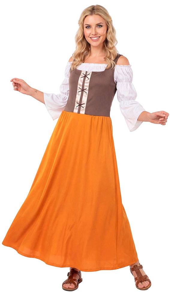 Fato de Taberneira Medieval Castanho para Mulher