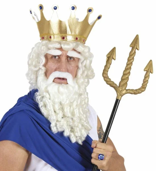 Peluca Blanca con Barba, Bigote y Cejas COMPLEMENTOS Widmann