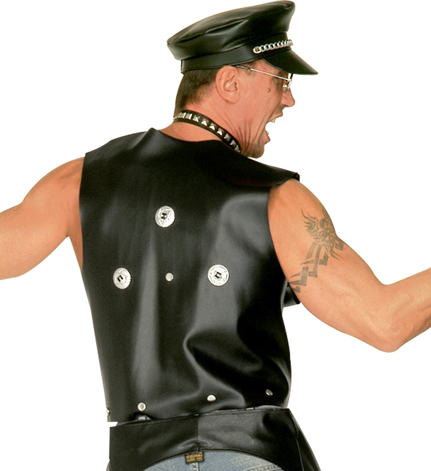 Chaleco Motero de Polipiel para Adulto Chaquetas, Chalecos y Camisas Widmann