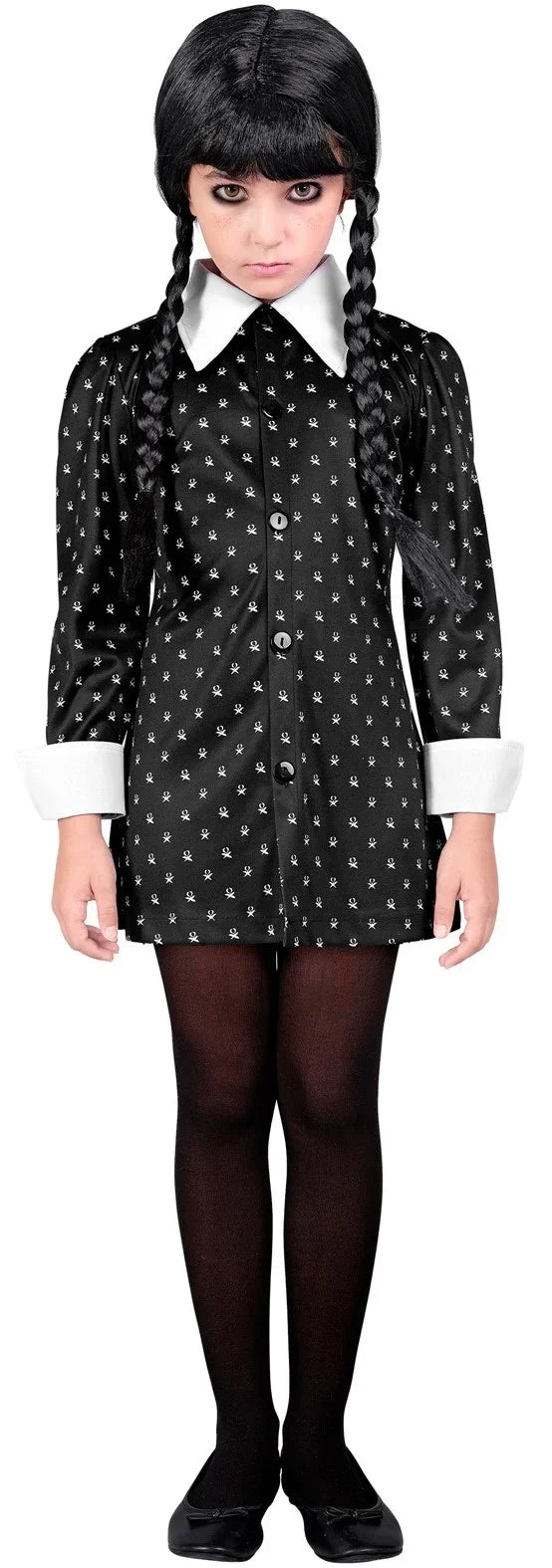 Disfraz de Miércoles Addams Malvada para Niña Miércoles Addams Widmann