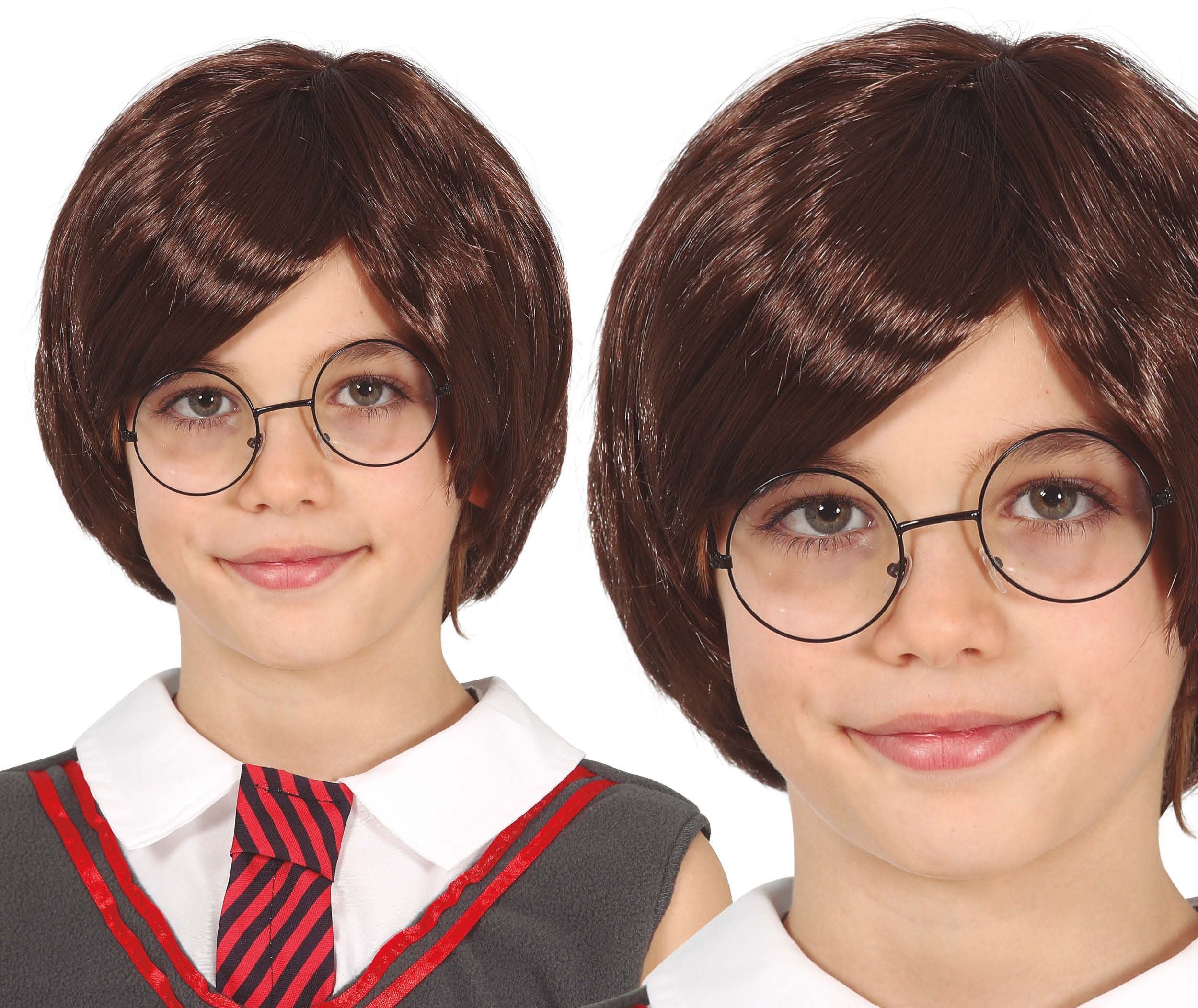 Peruca de Harry Potter Castanha para Criança