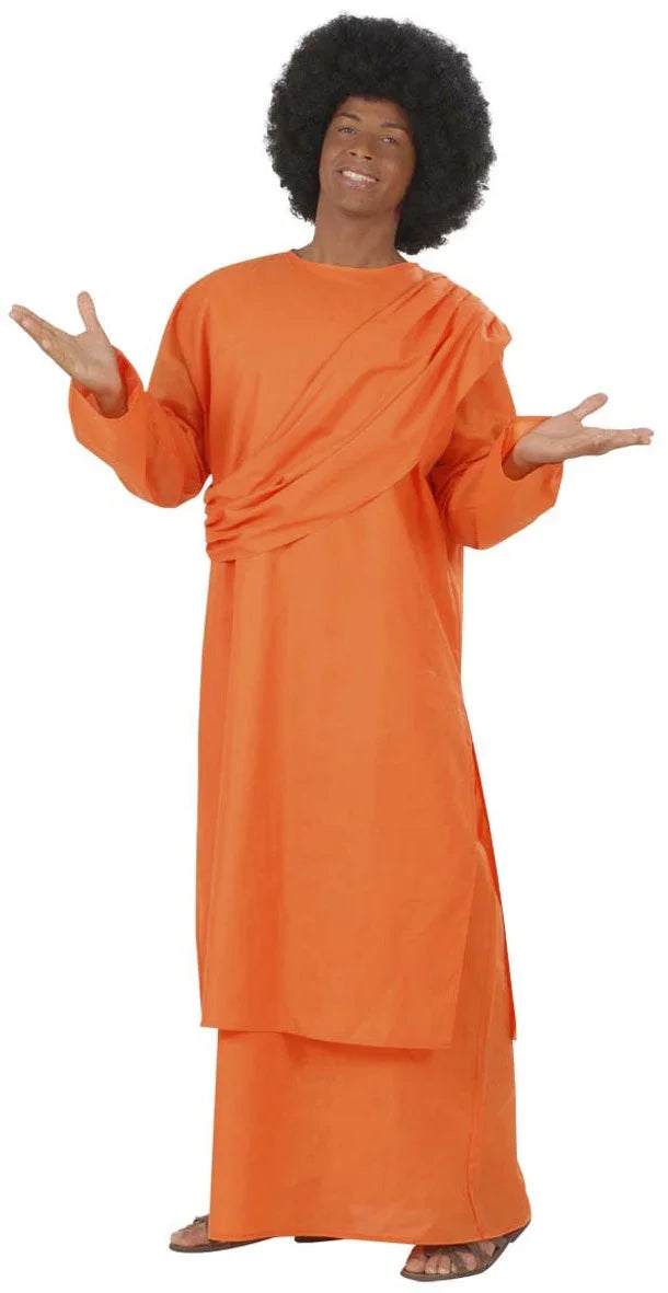 Disfraz de Monje Budista Naranja para Hombre Adultos Widmann