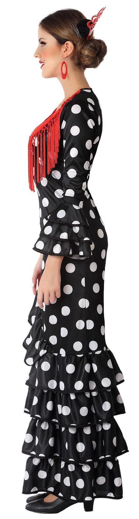 Disfraz de Flamenca Negro para Adulto