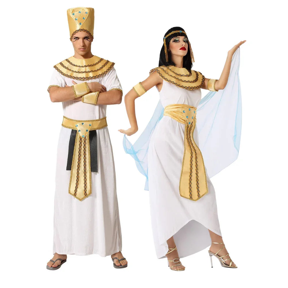 Disfraces en Pareja de Reyes Egipcios del Nilo Egipcios Disfraces Simon