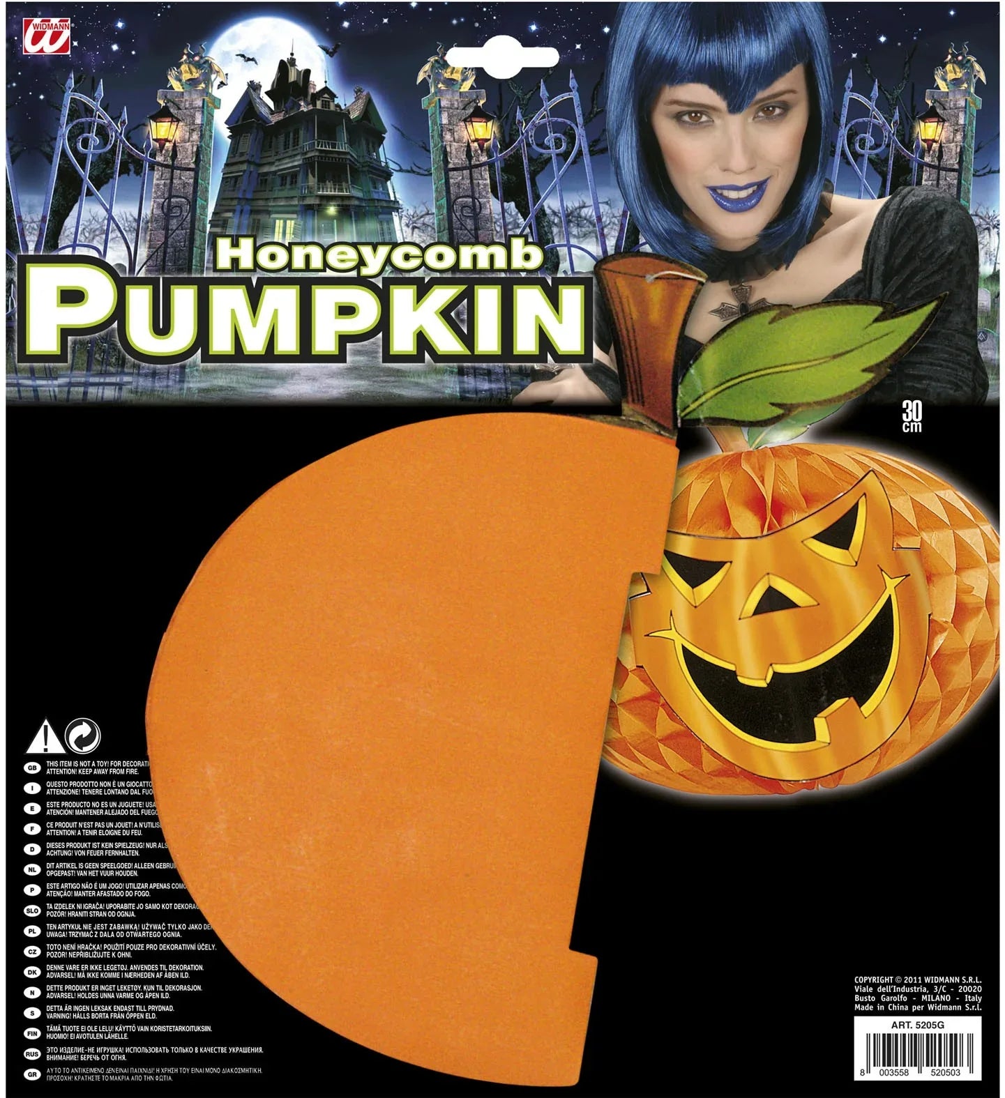 Calabaza de Papel para Decoración Halloween Decoración Halloween Widmann