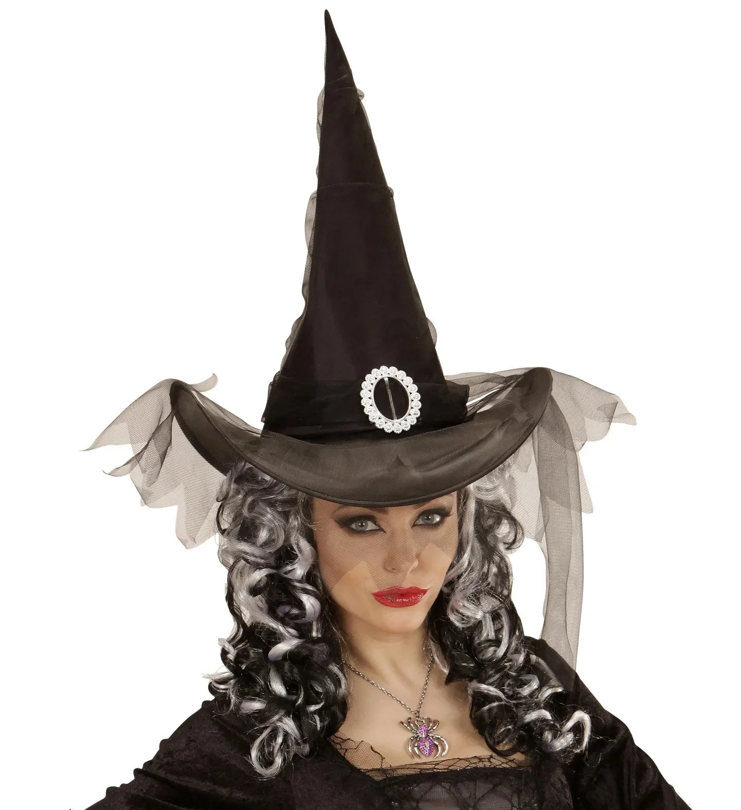Sombrero de bruja con tul Sombreros y Gorros Widmann