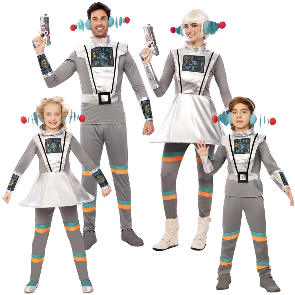 Disfraces para Grupo de Viajero Espacial Futurista