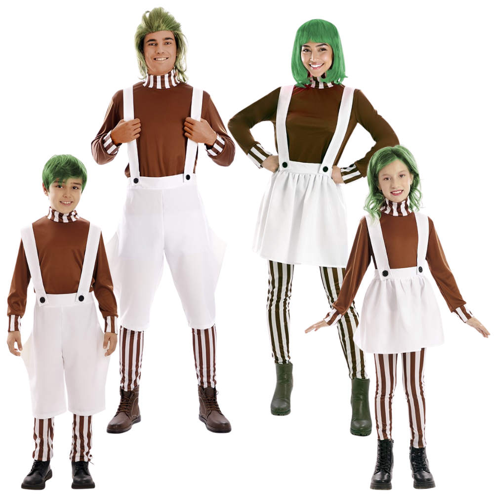 Disfraces para Grupo de Oompa Loompa