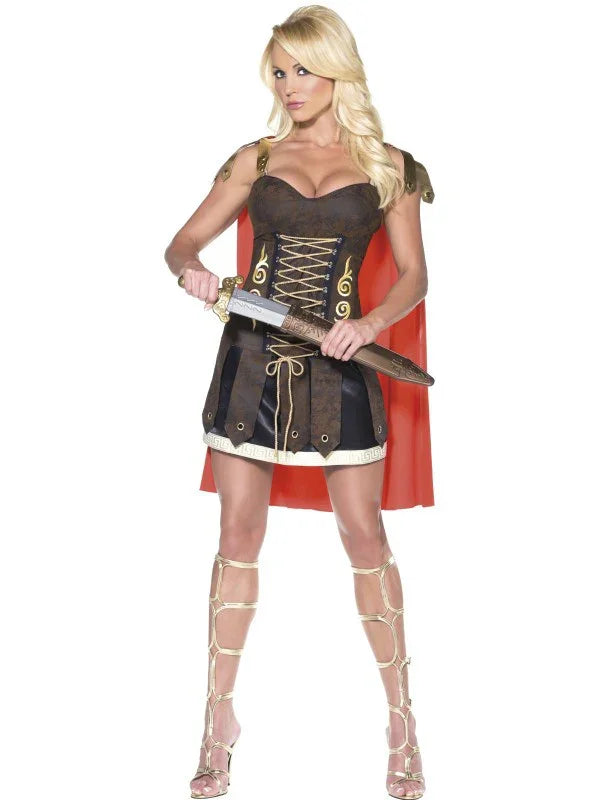 Disfraz de Gladiadora Romana para Mujer Romanos y Griegos Smiffys