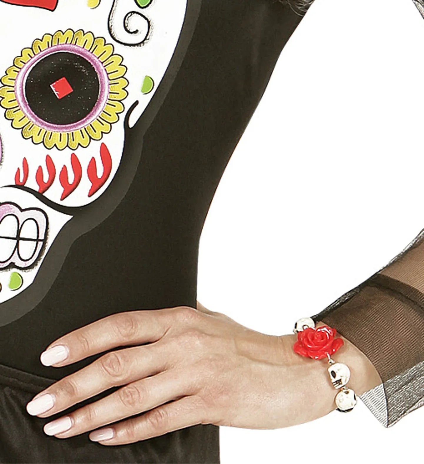 Pulsera con Rosa y Calaveras COMPLEMENTOS Widmann