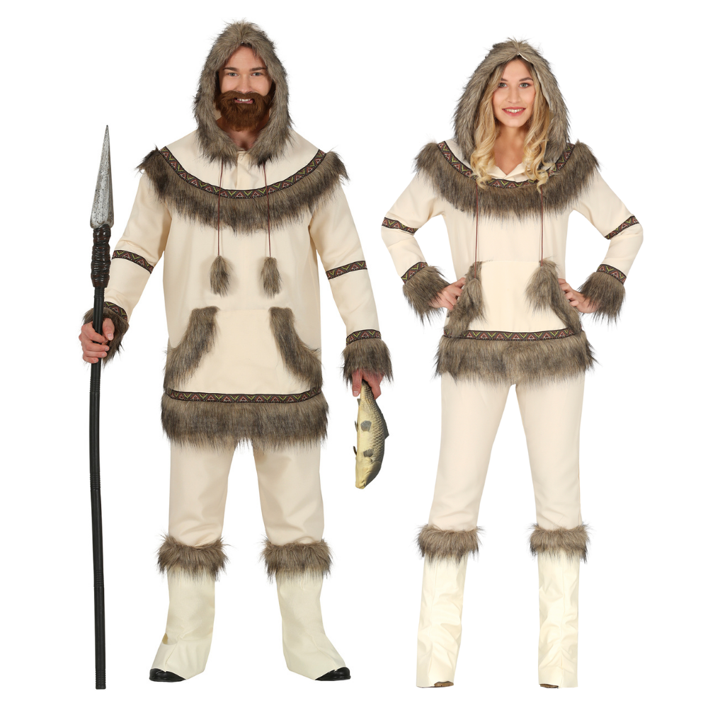 Disfraces en Pareja de Esquimal Beige